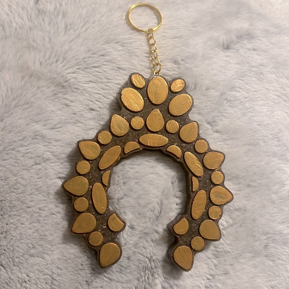 Resin Squash Blossom keychain